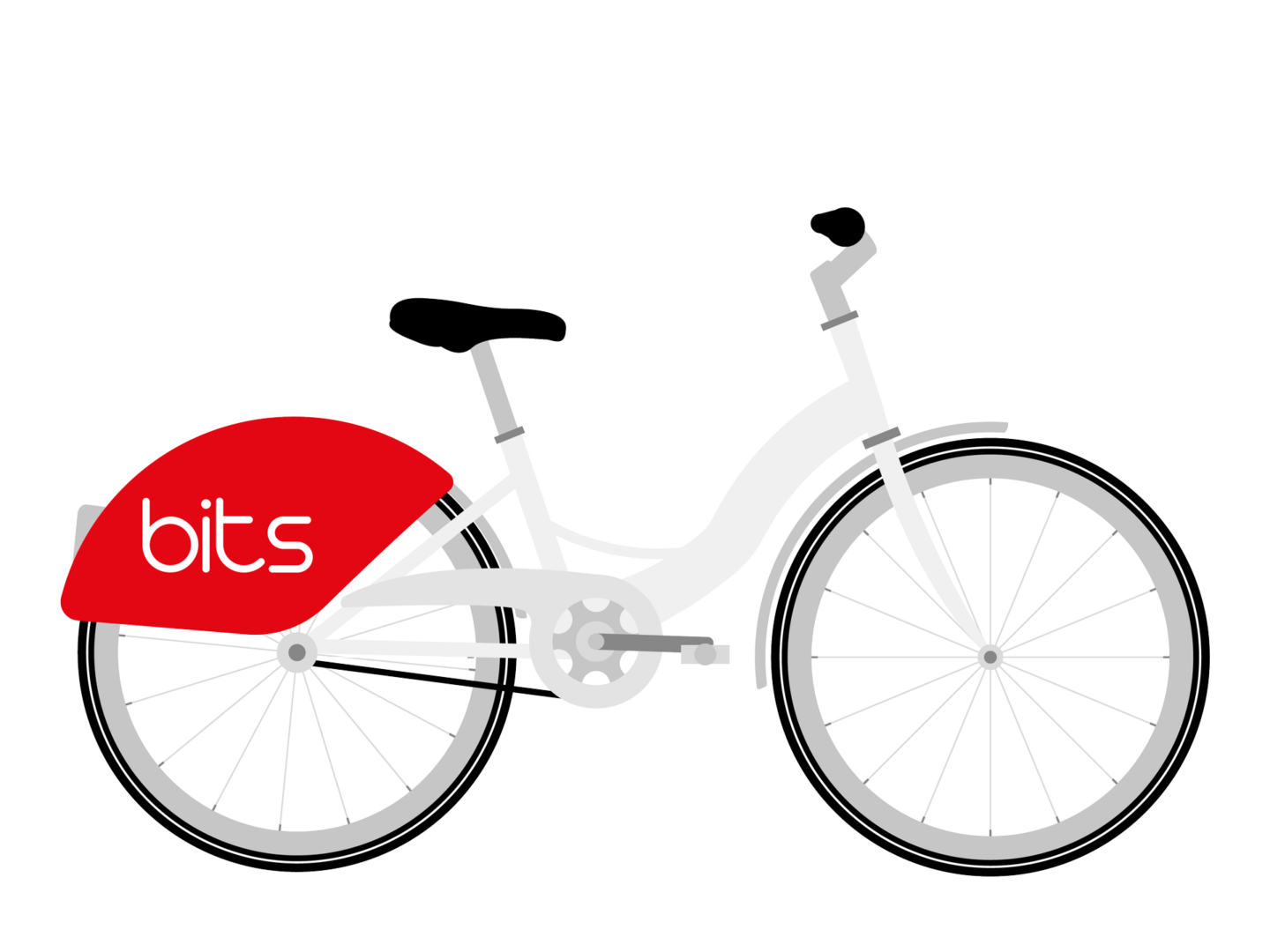 Illustrazione della bicicletta bits